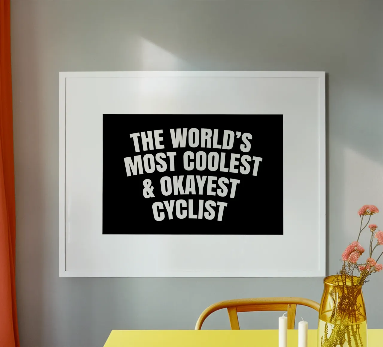 The world's most coolest and okayest cyclist poster da happieeagle