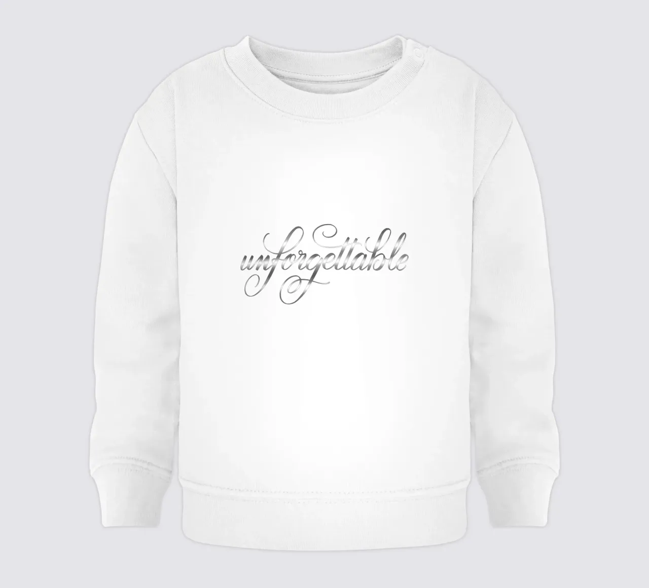 Unforgettable lettering word felpa neonato da Magnific