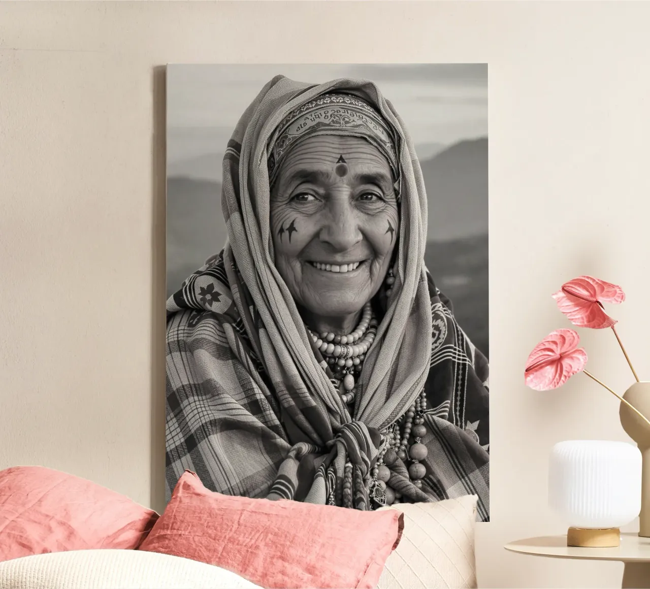 Juba - Ritratto di una donna amazigh tela con Cornice a cassetta da Amazigh