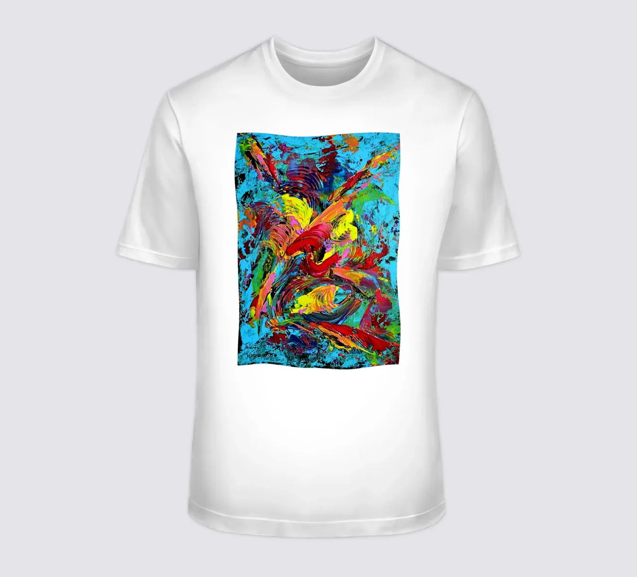 IDEAL GIFT 80 t-shirt da Thierry Vobmann Abstract painting