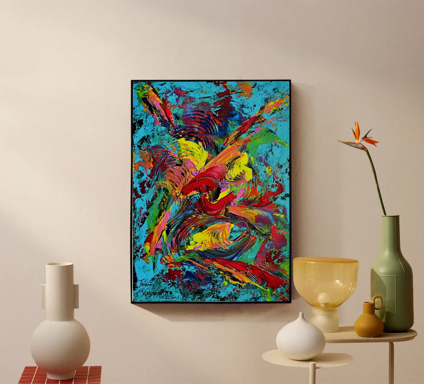 IDEAL GIFT 80 plexiglass da Thierry Vobmann Abstract painting