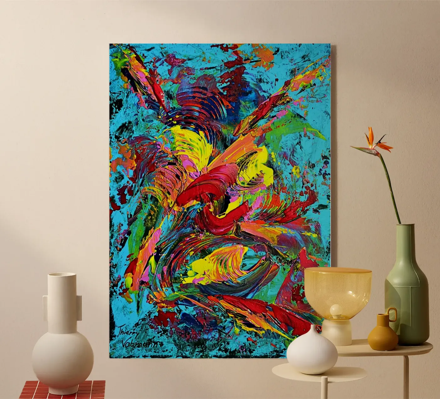 IDEAL GIFT 80 plexiglass da Thierry Vobmann Abstract painting