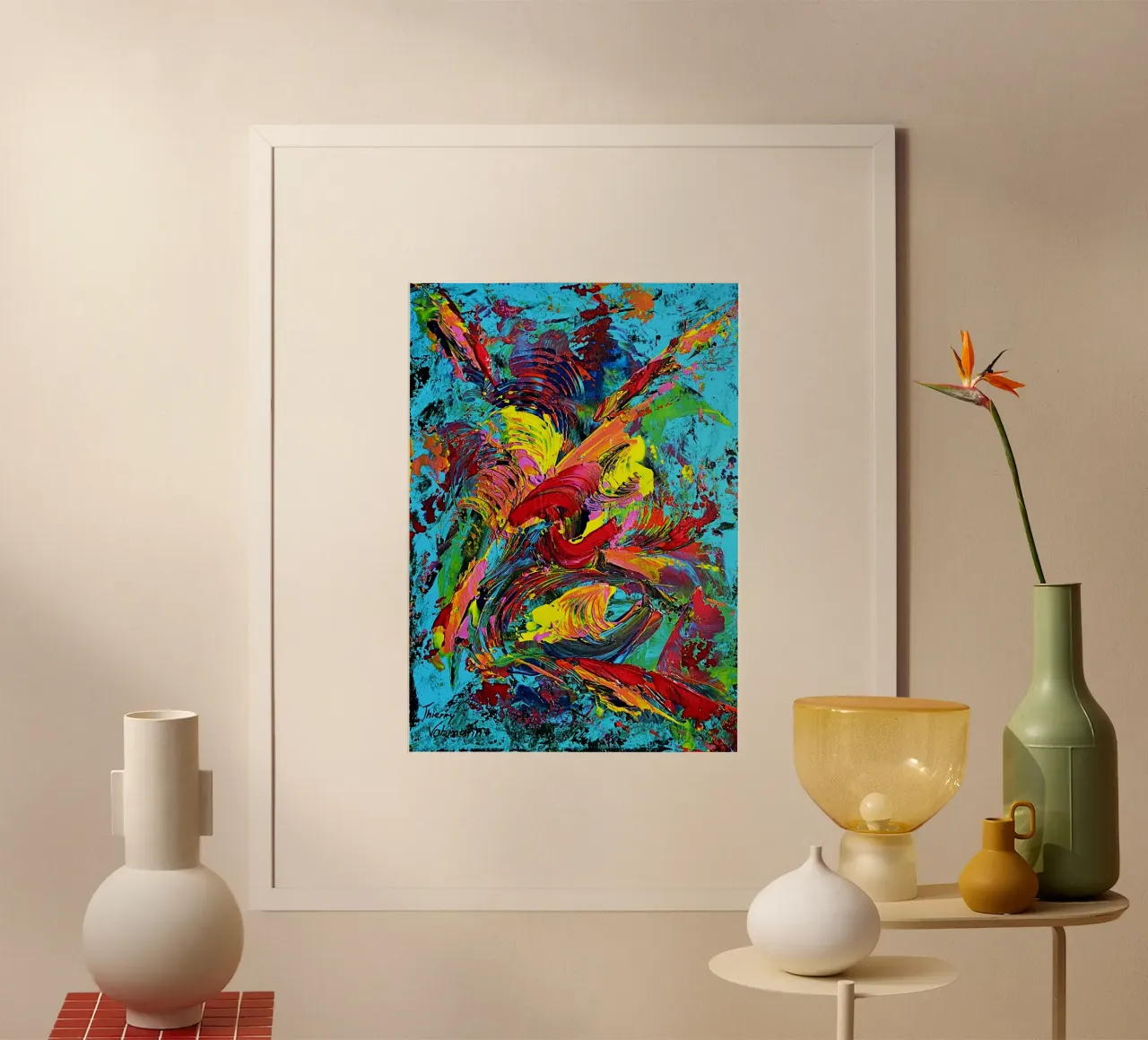 IDEAL GIFT 80 poster da Thierry Vobmann Abstract painting