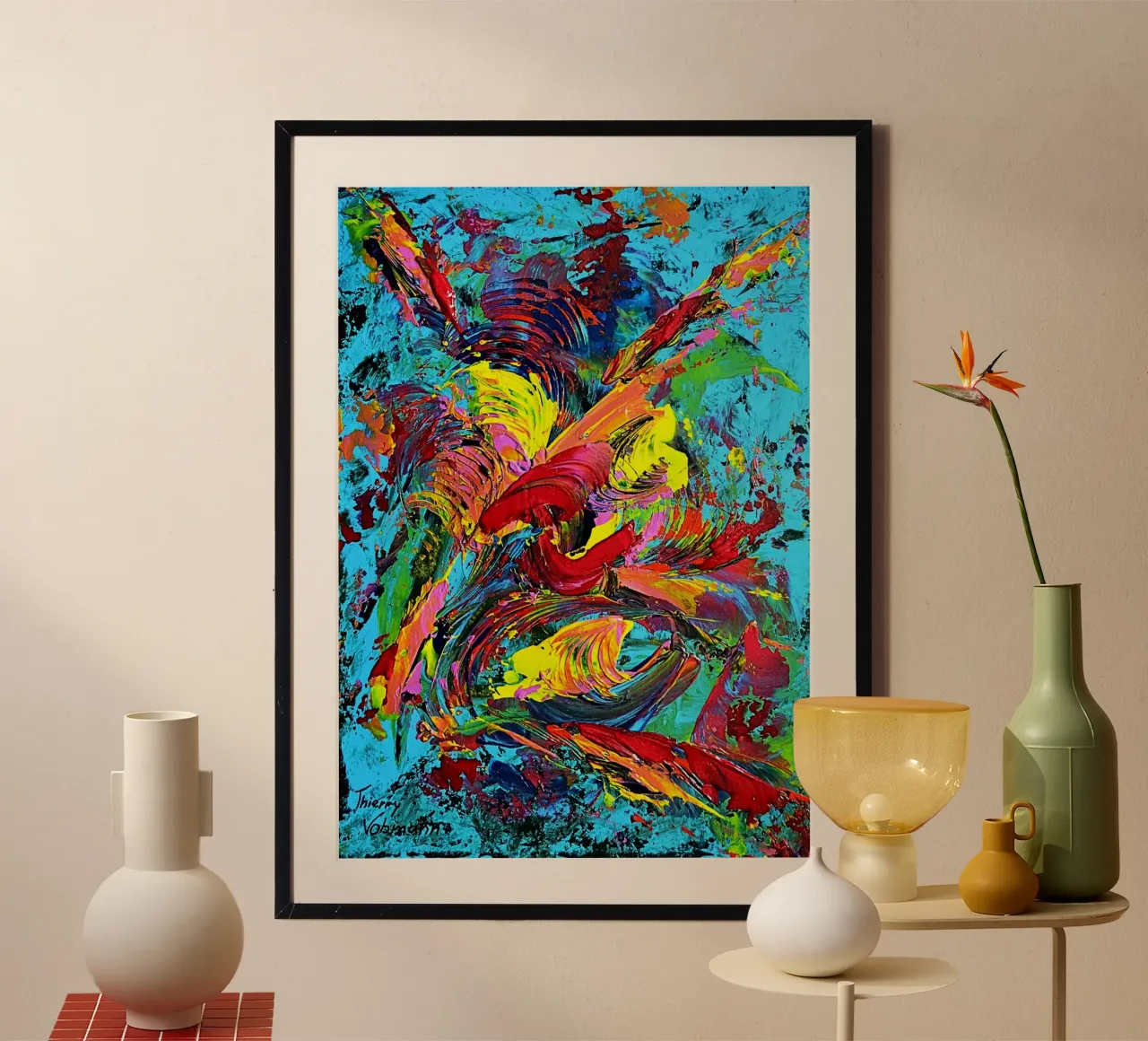 IDEAL GIFT 80 Poster von Thierry Vobmann Abstract painting