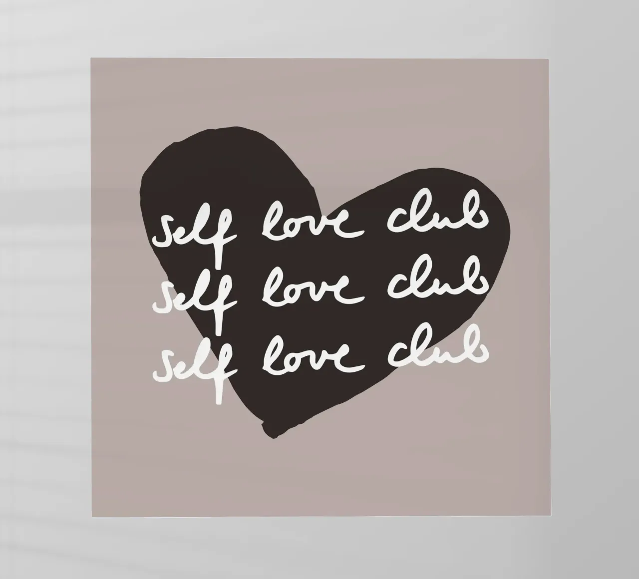 Self Love Club 2 pellicola backlit da Studio Memb