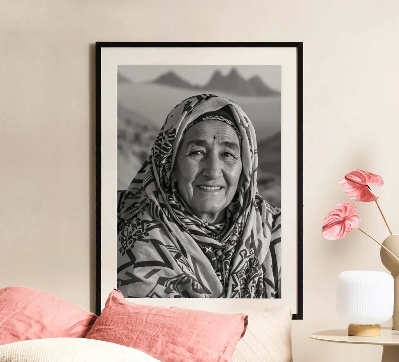 Anzar - Ritratto di una donna amazigh poster da Amazigh