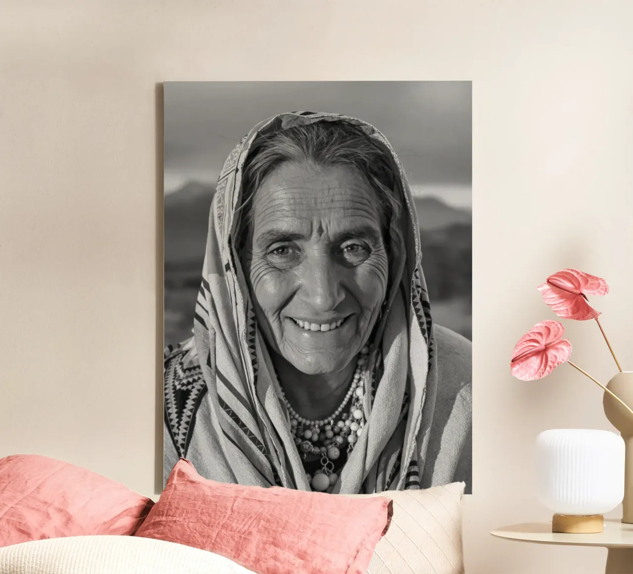 Sayane - Ritratto di una donna amazigh tela con Cornice a cassetta da Amazigh