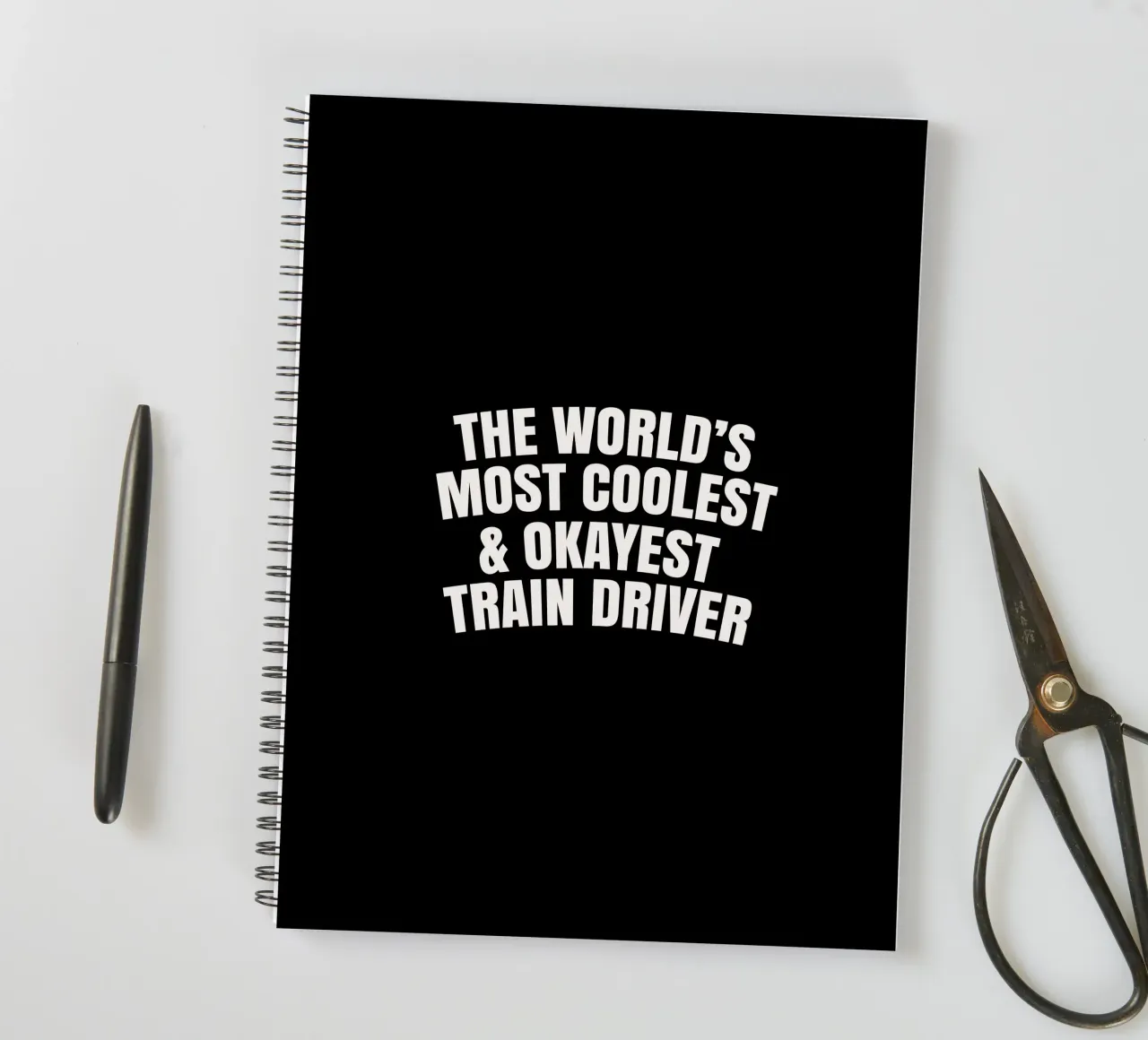 World's most coolest and okayest train driver spiral notebook by happieeagle