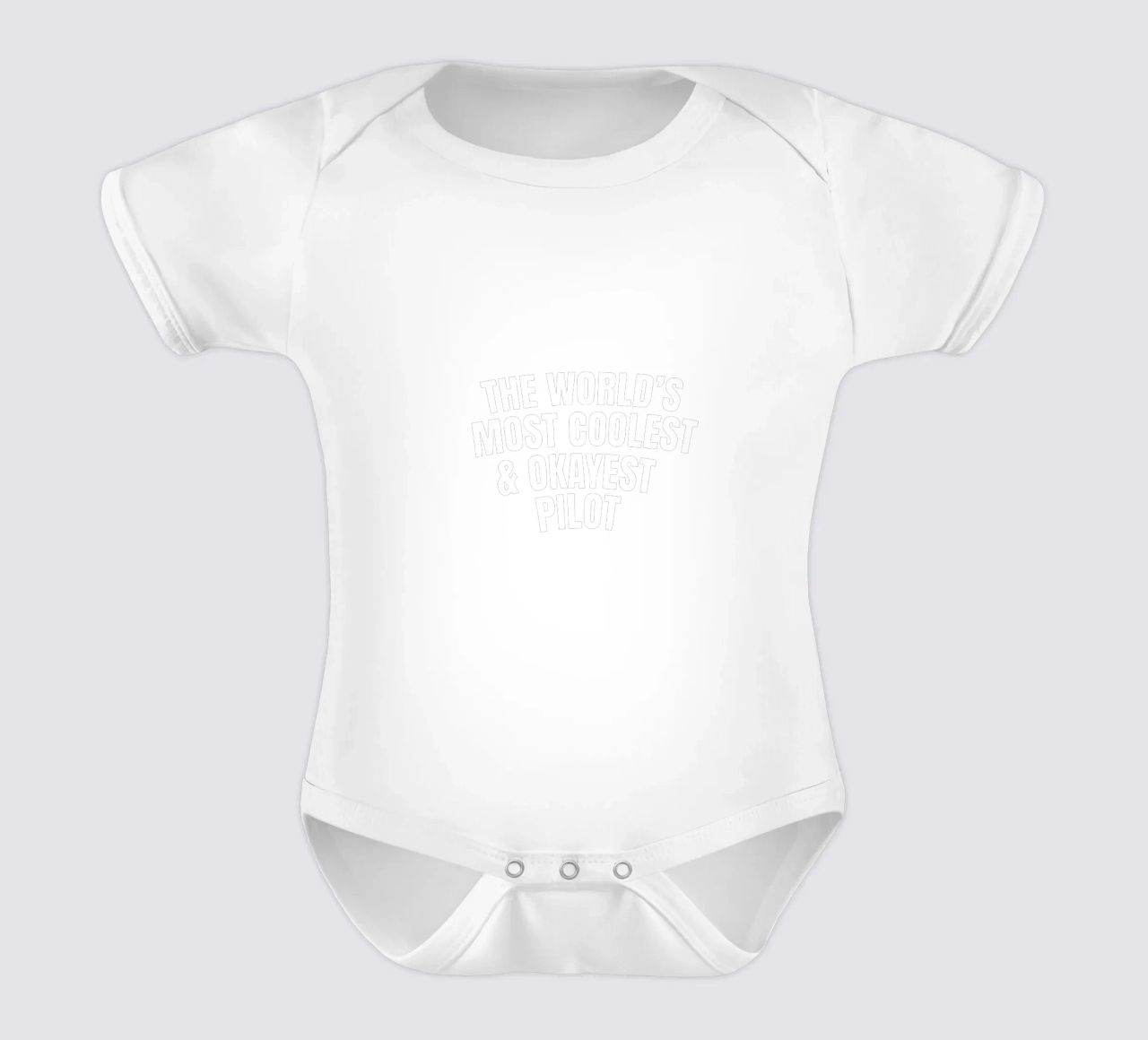 World's most coolest and okayest pilot body neonato maniche corte da happieeagle