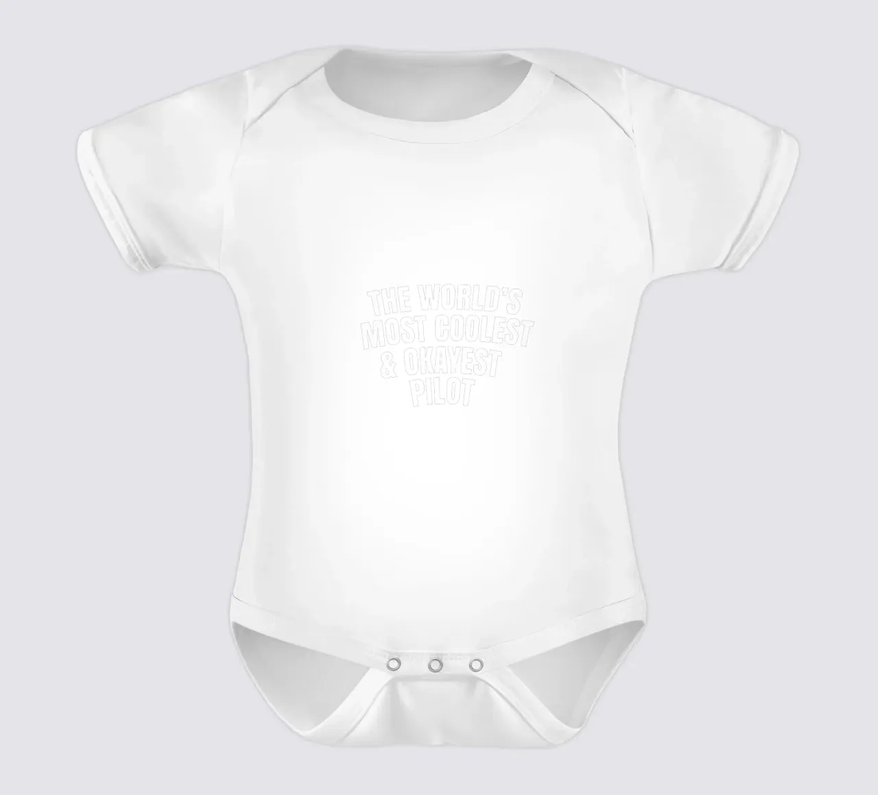 World's most coolest and okayest pilot body neonato maniche corte da happieeagle