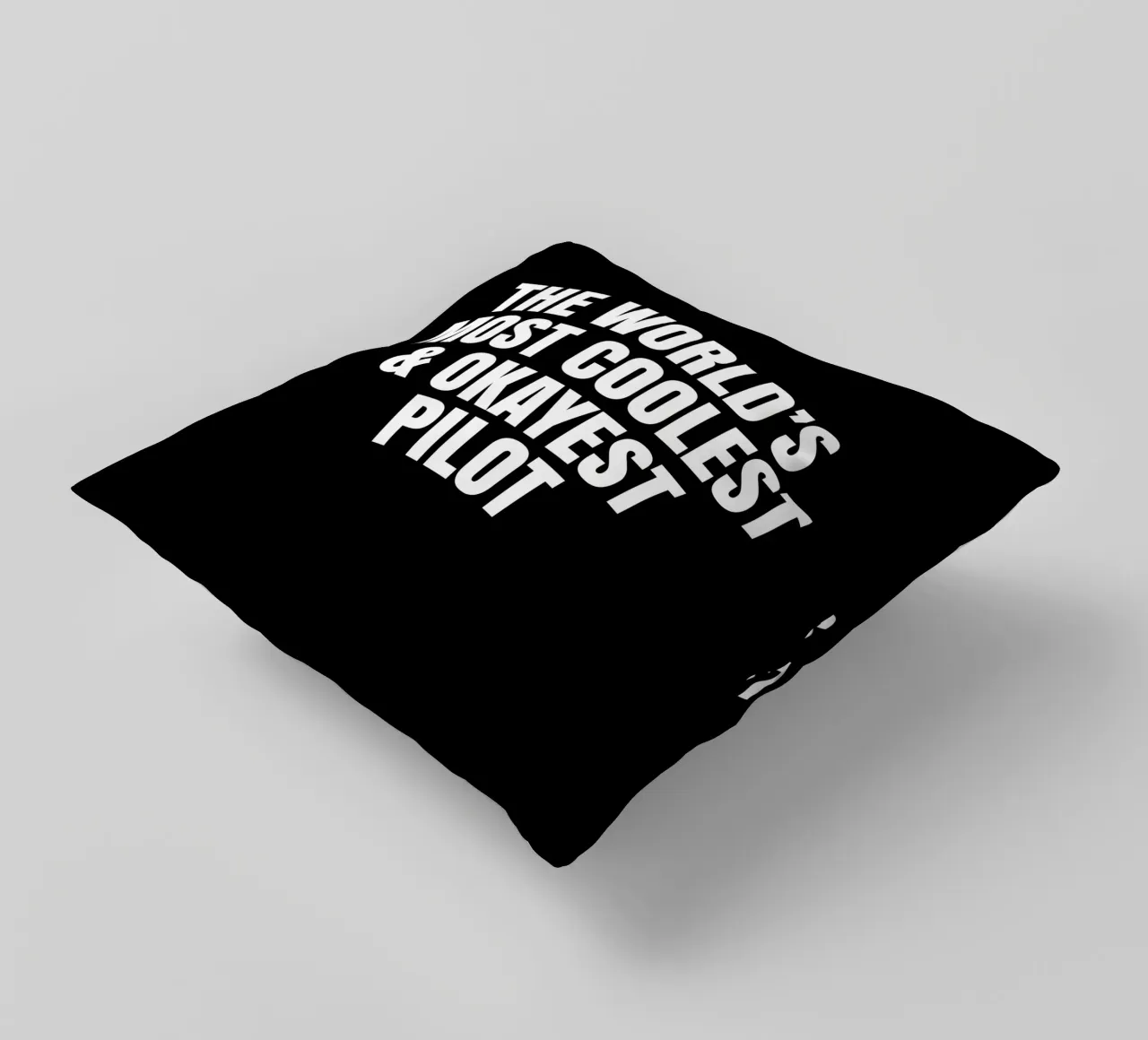 World's most coolest and okayest pilot decorative cushion by happieeagle