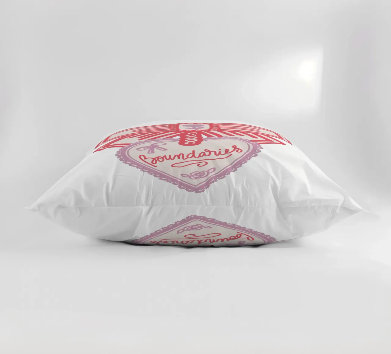 Boundaries Valentines Heart cuscino da Magnific