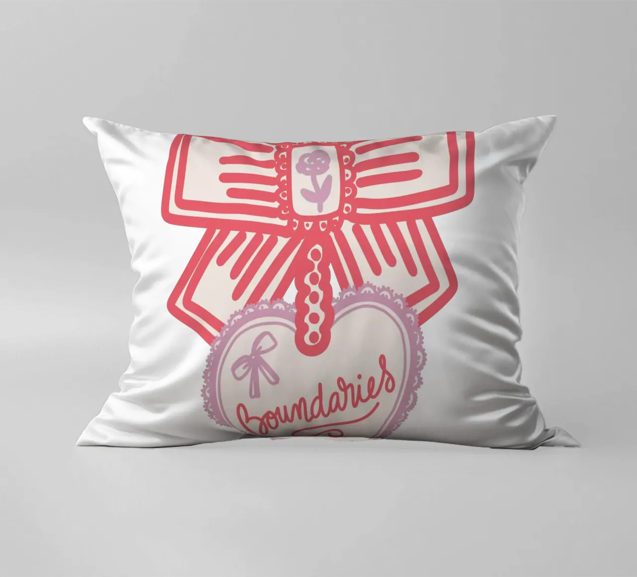 Boundaries Valentines Heart cuscino da Magnific
