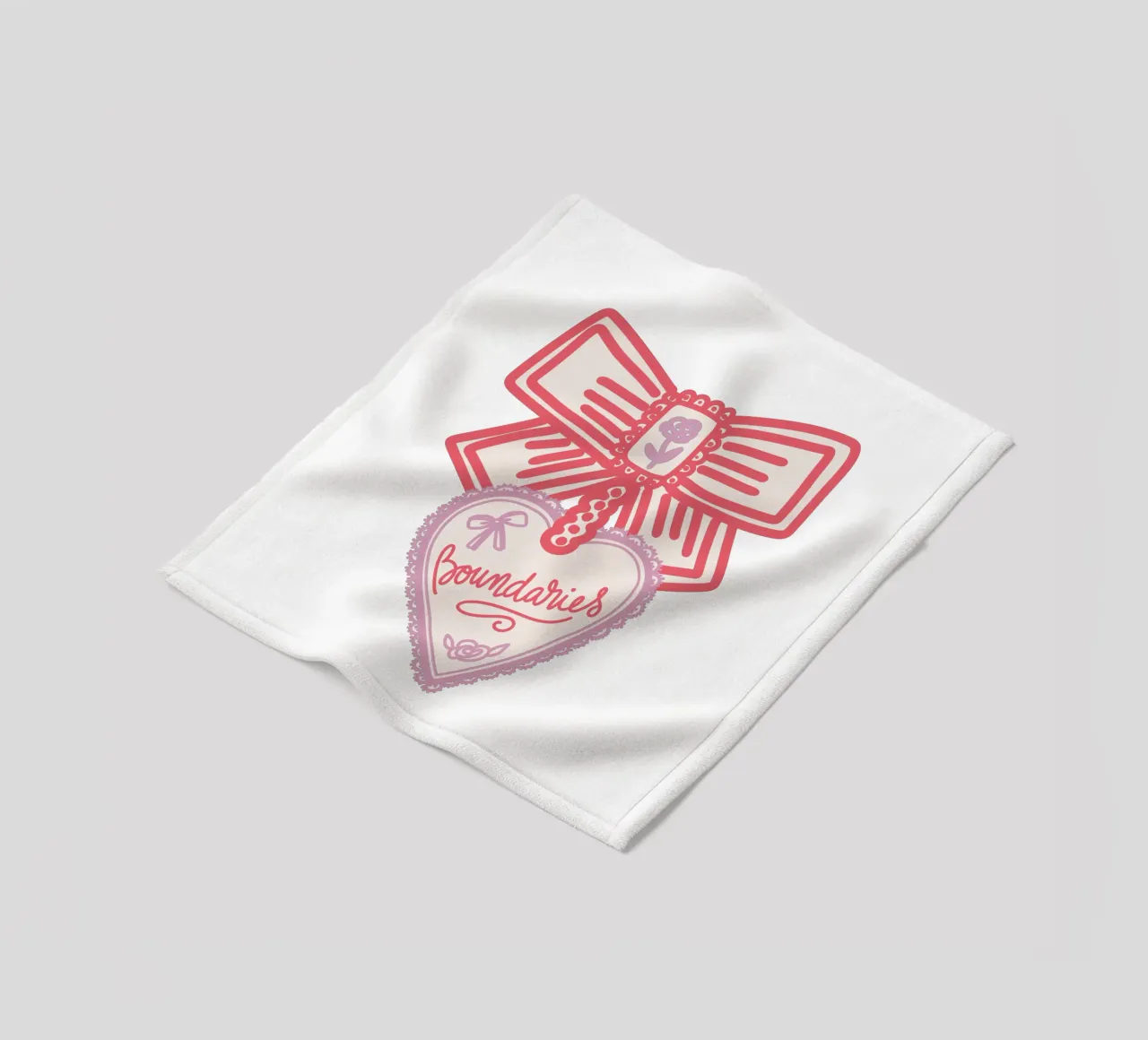 Boundaries Valentines Heart coperta in pile da Magnific