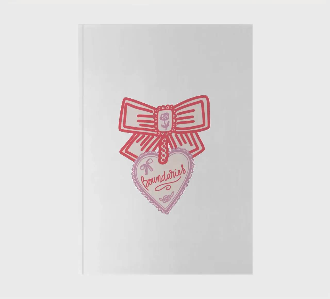 Boundaries Valentines Heart notebook by Magnific