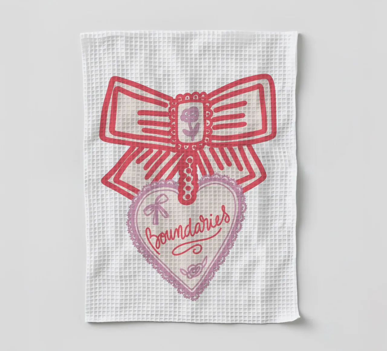 Boundaries Valentines Heart canovaccio da cucina da Magnific
