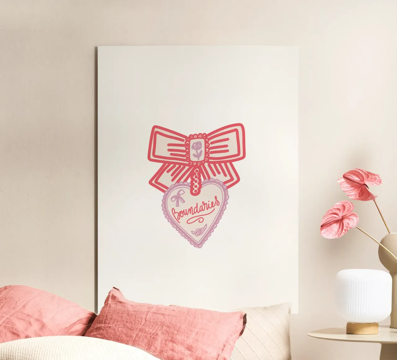 Boundaries Valentines Heart alluminio dibond da Magnific