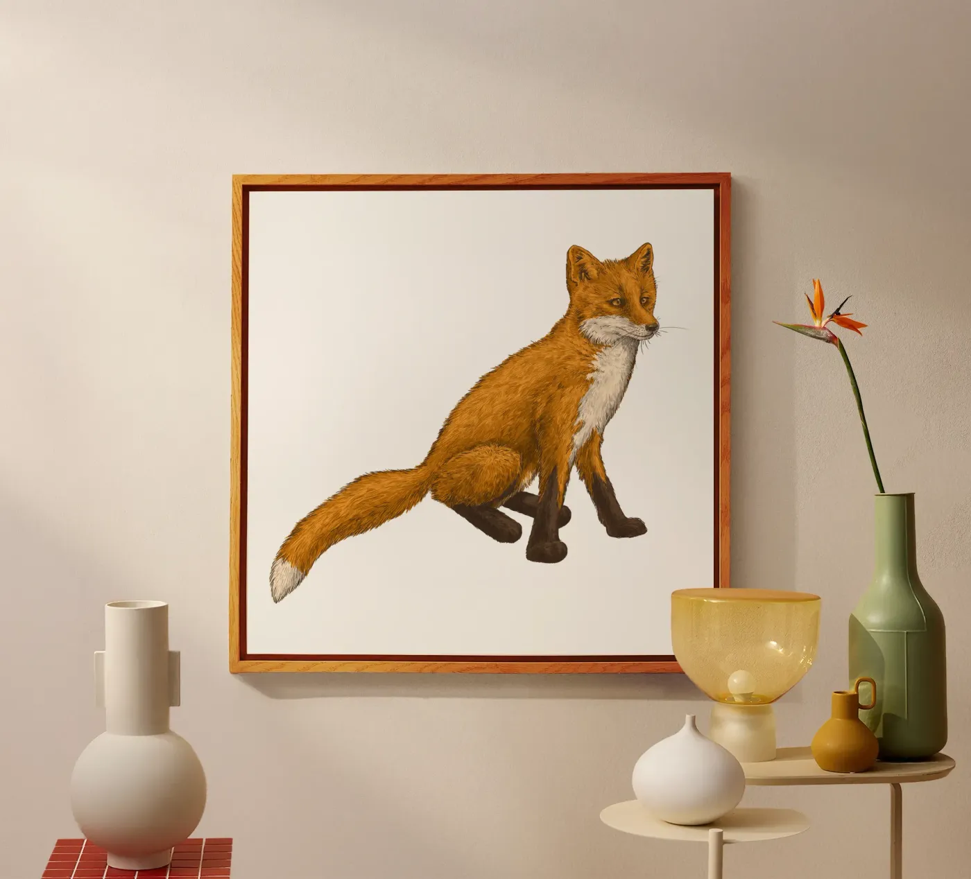 La volpe plexiglass da Painted animals
