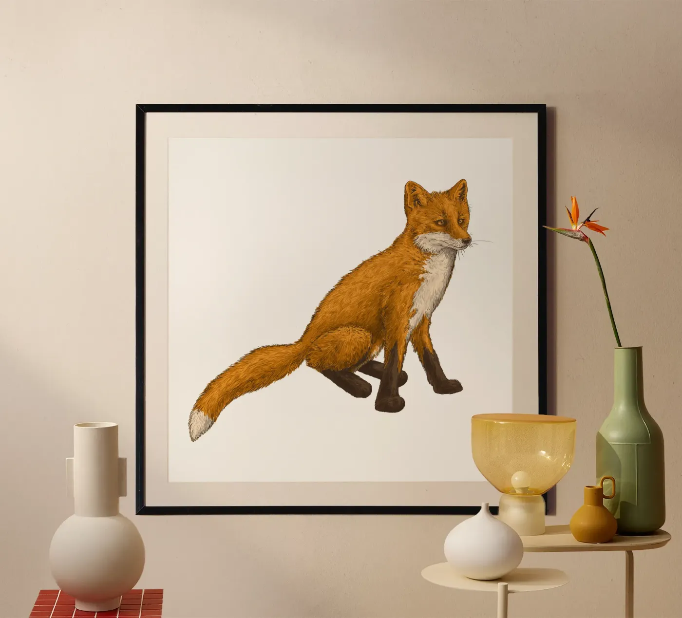 The fox poster da Painted animals