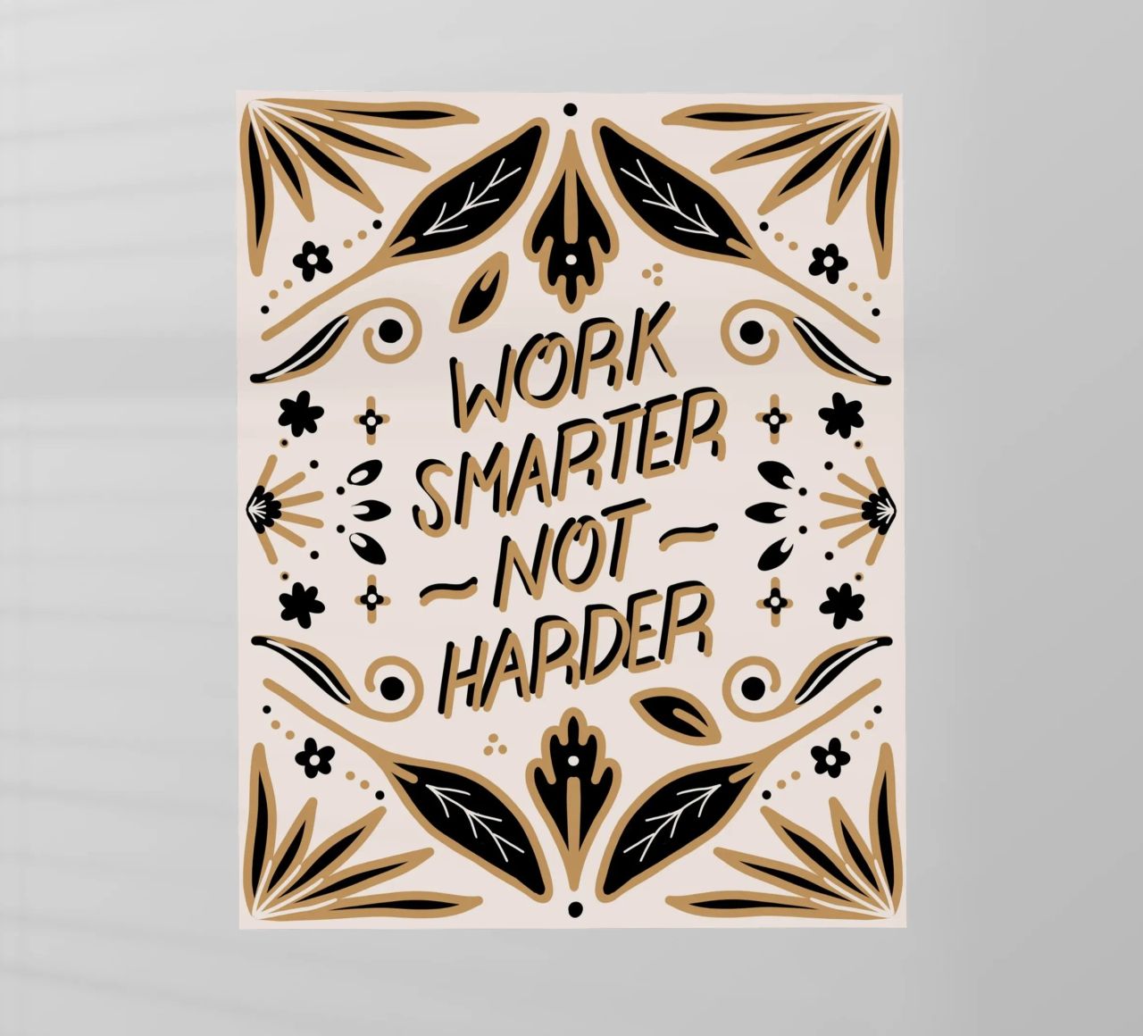 Work Smarter Not Harder pellicola backlit da anisillustration