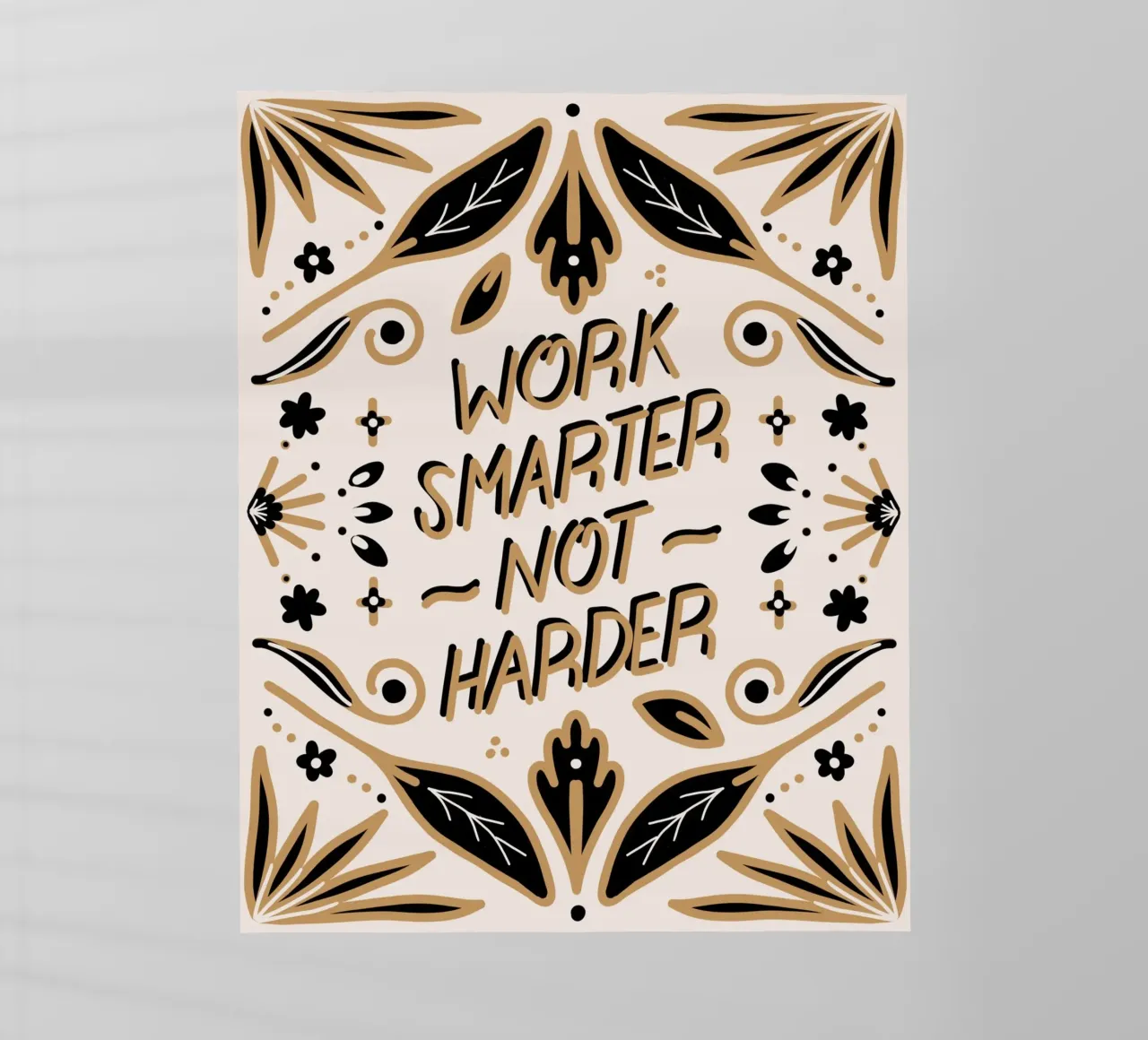 Work Smarter Not Harder pellicola backlit da anisillustration