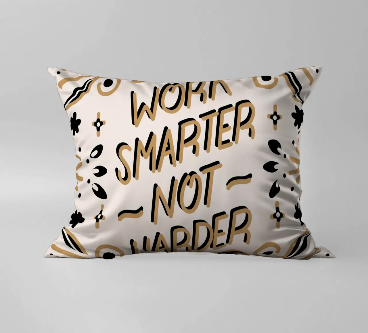 Work Smarter Not Harder cuscino da anisillustration