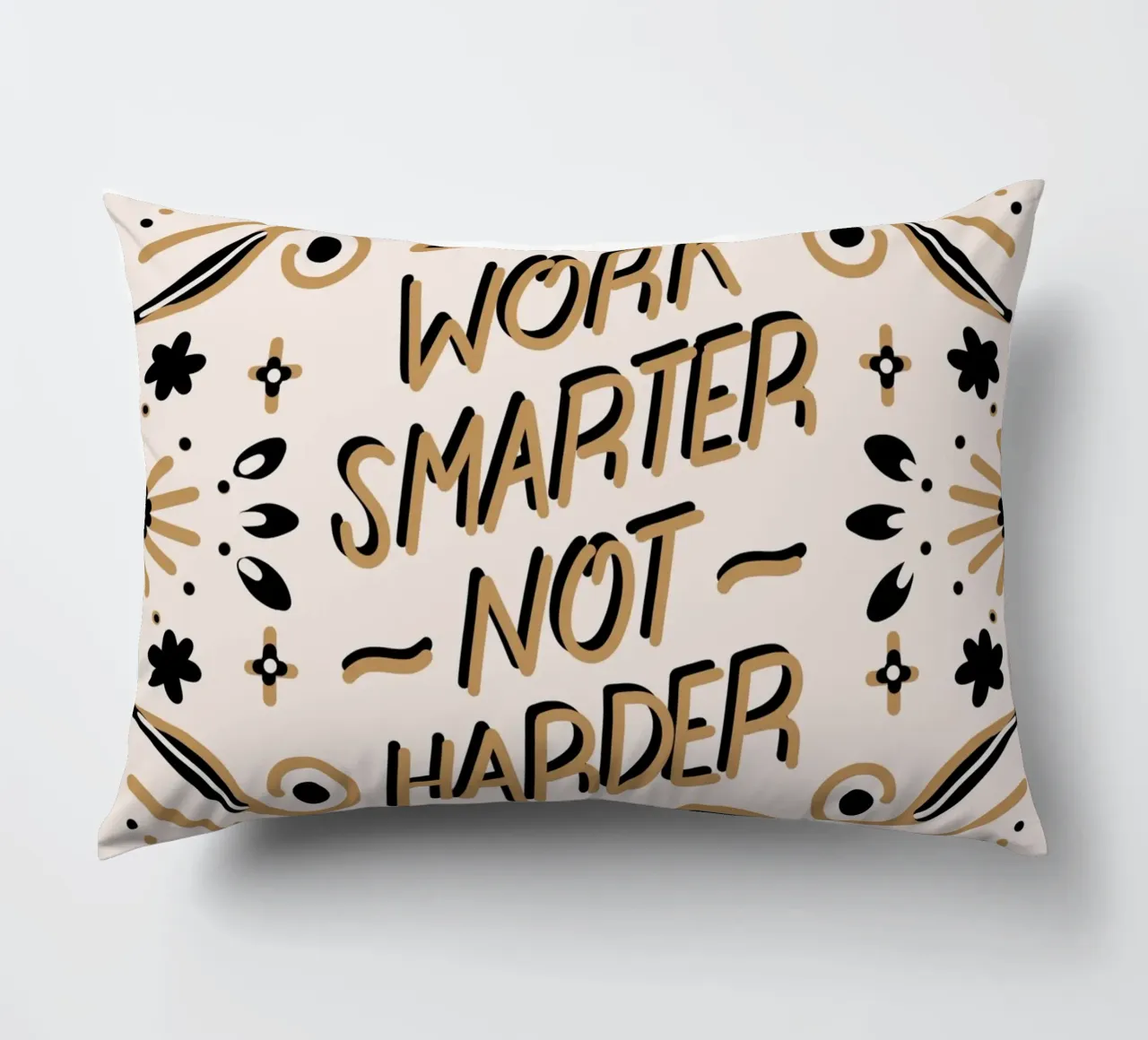 Work Smarter Not Harder cuscino da anisillustration