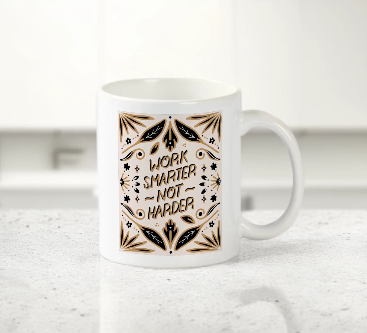 Work Smarter Not Harder tazza in ceramica da anisillustration