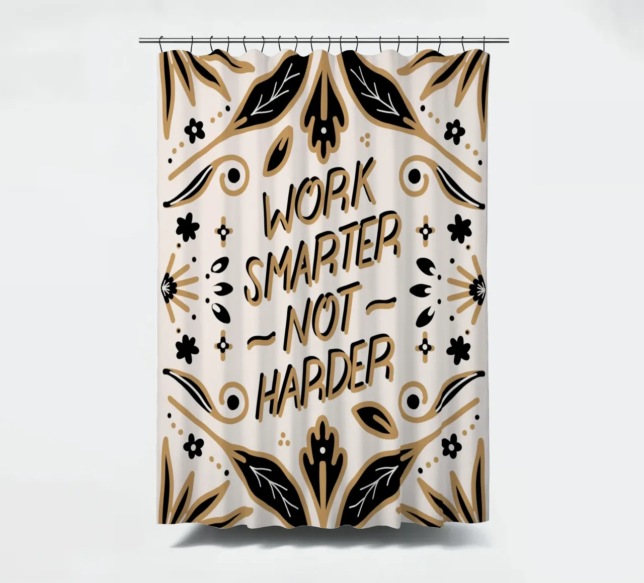 Work Smarter Not Harder tenda da doccia da anisillustration