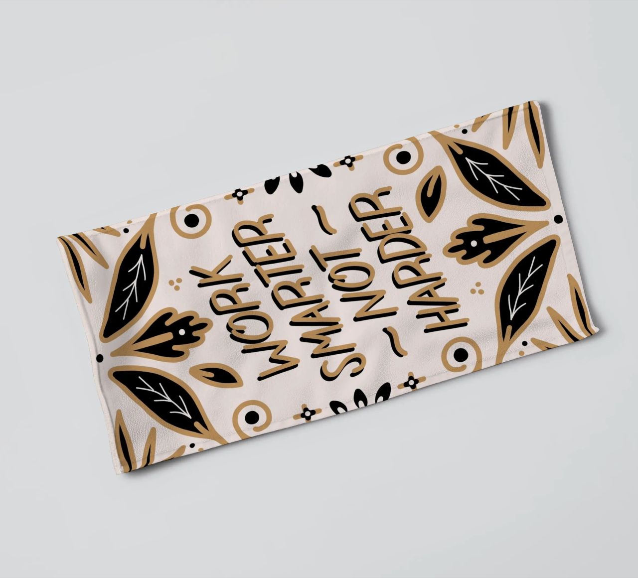 Work Smarter Not Harder Handtuch von anisillustration