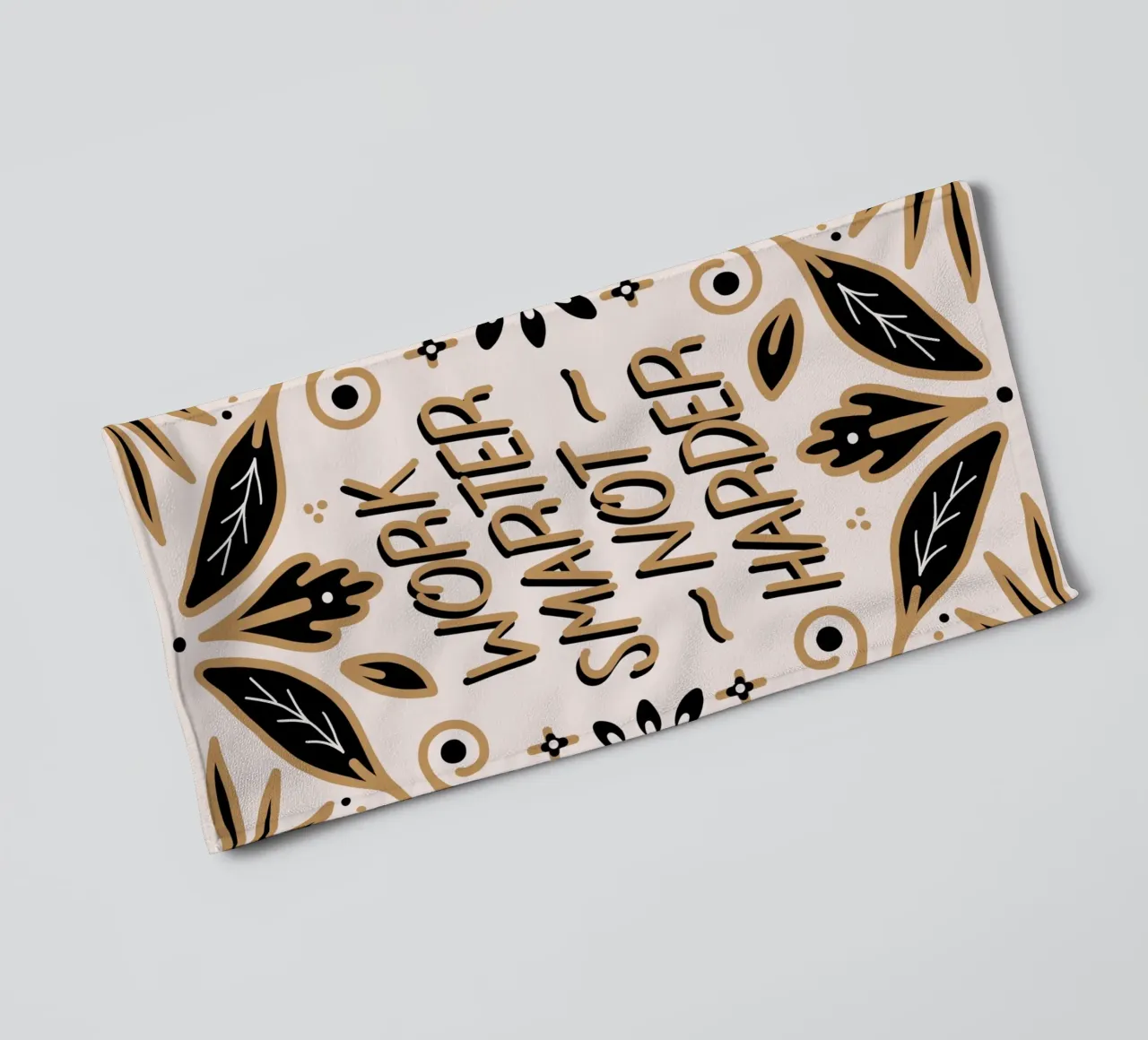 Work Smarter Not Harder Handtuch von anisillustration