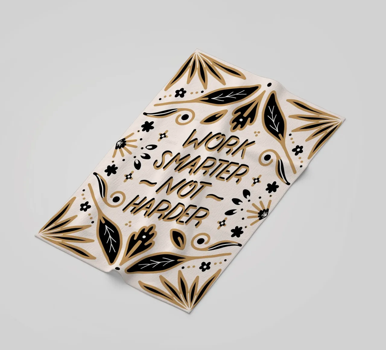 Work Smarter Not Harder toalla de playa de anisillustration