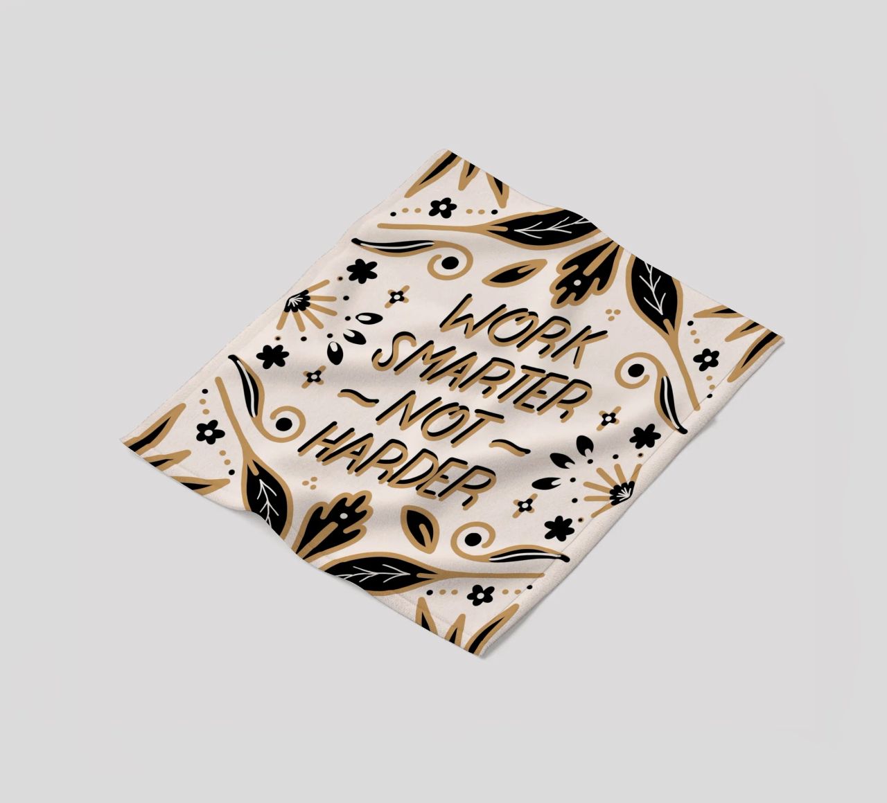 Work Smarter Not Harder Fleecedecke von anisillustration