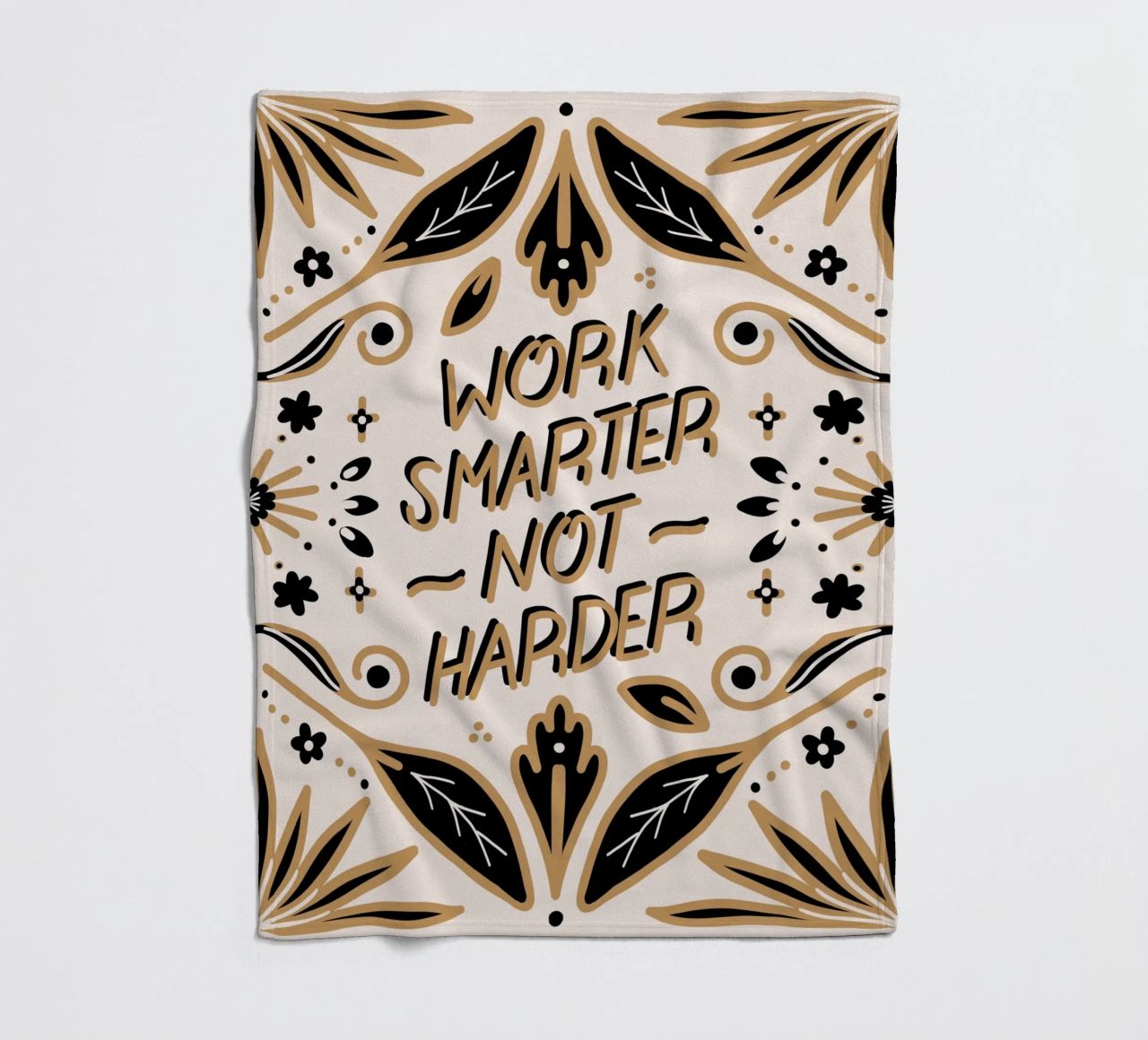 Work Smarter Not Harder Fleecedecke von anisillustration