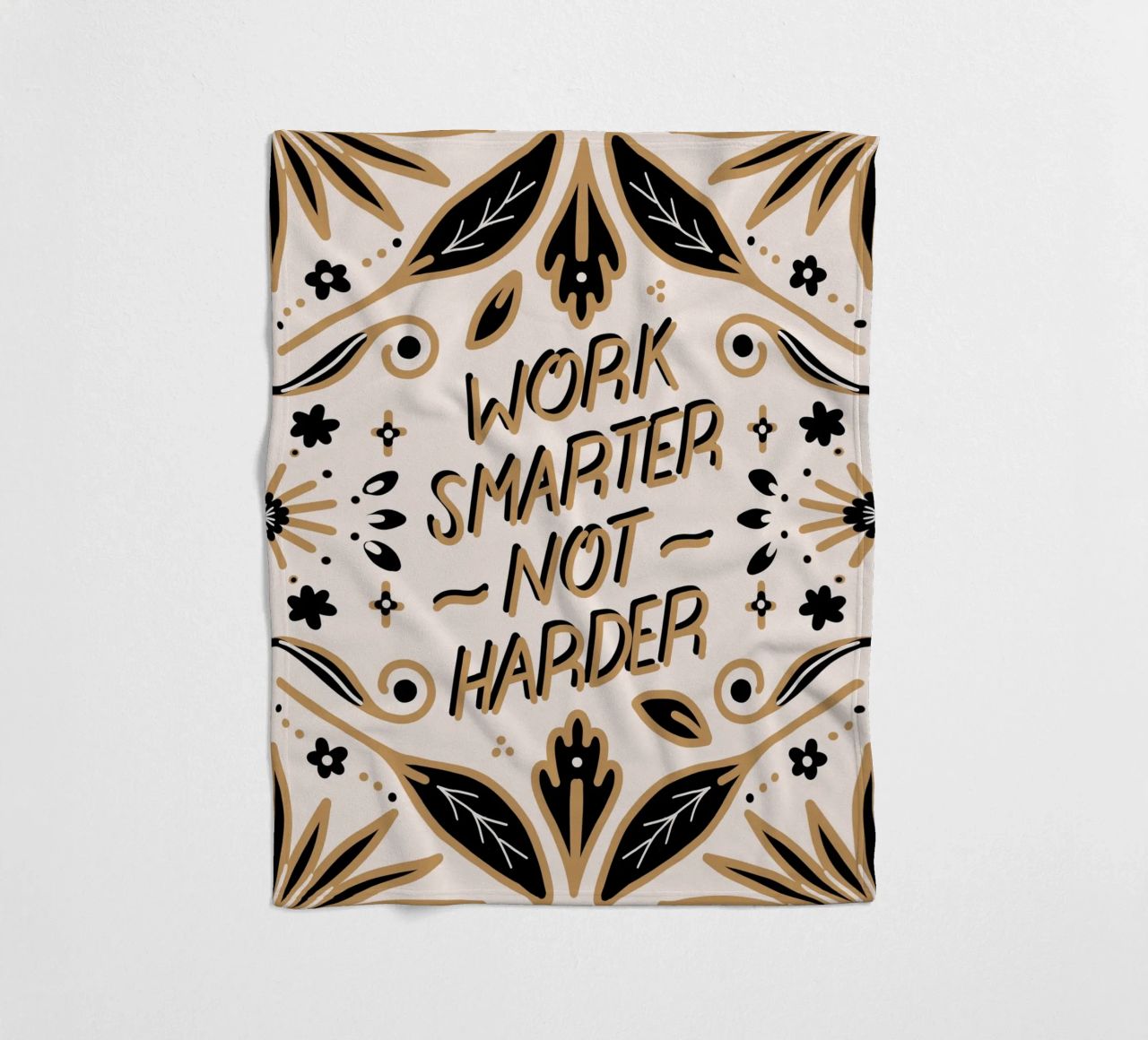 Work Smarter Not Harder Fleecedecke von anisillustration