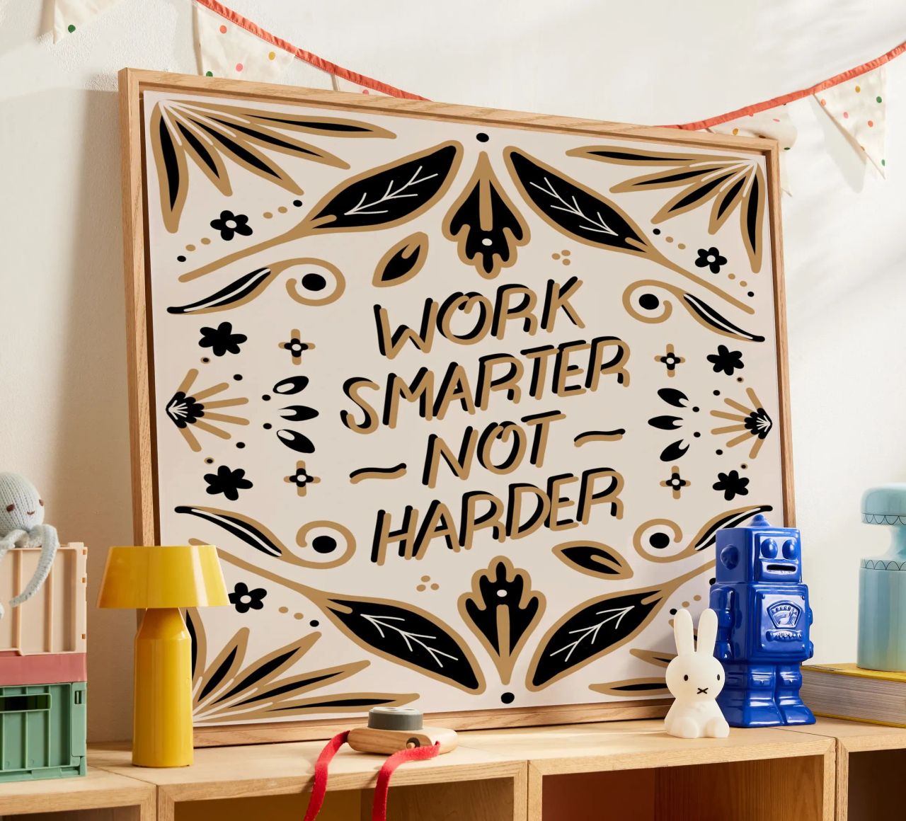 Work Smarter Not Harder plexiglass da anisillustration