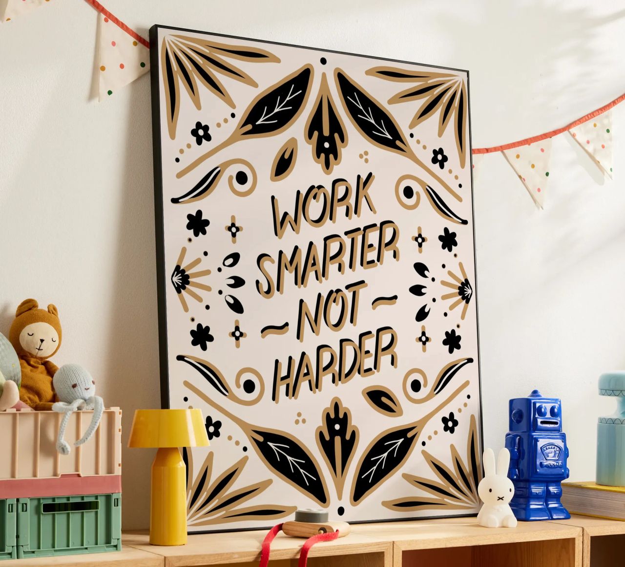 Work Smarter Not Harder alluminio dibond da anisillustration