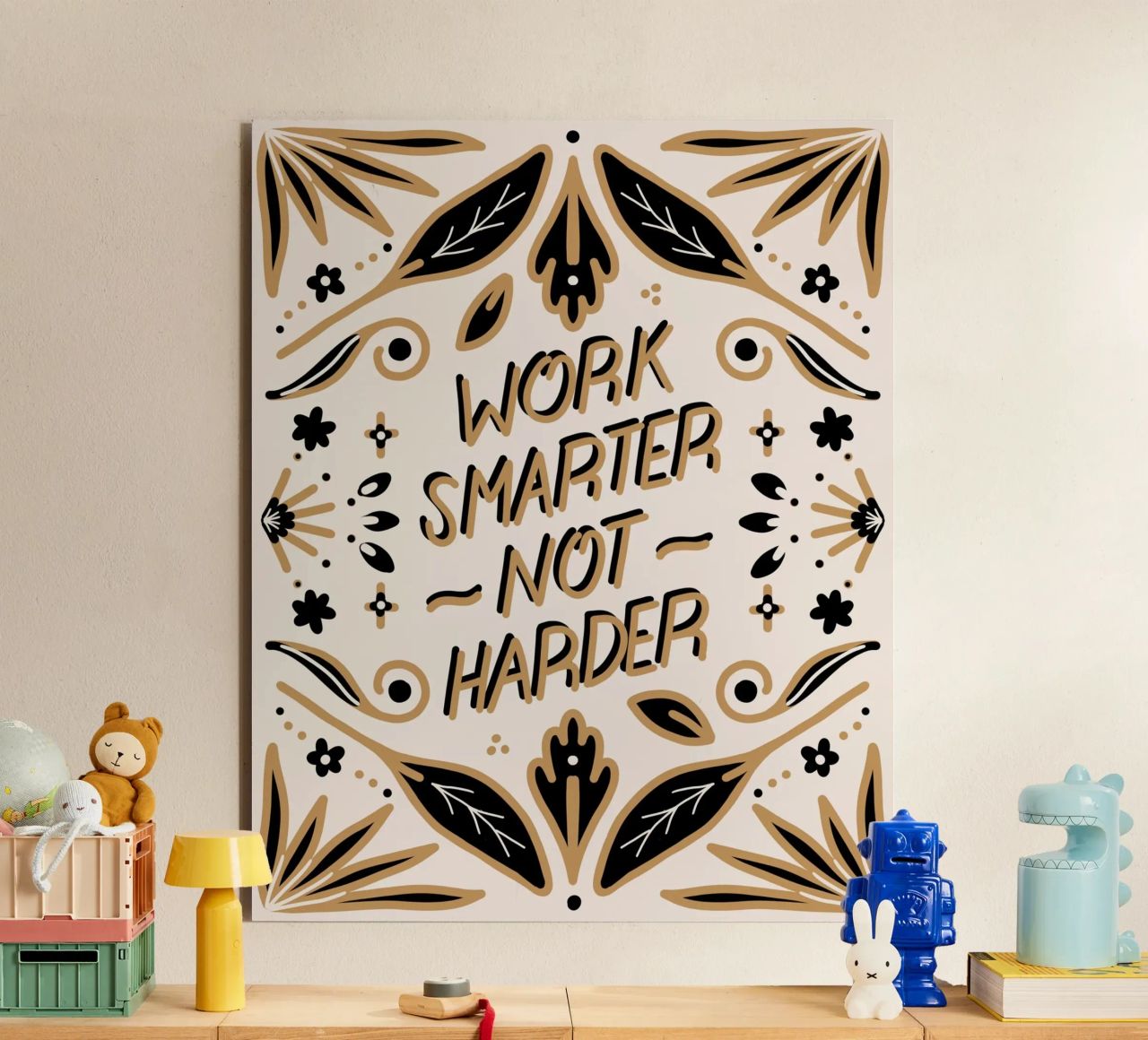 Work Smarter Not Harder alluminio dibond da anisillustration