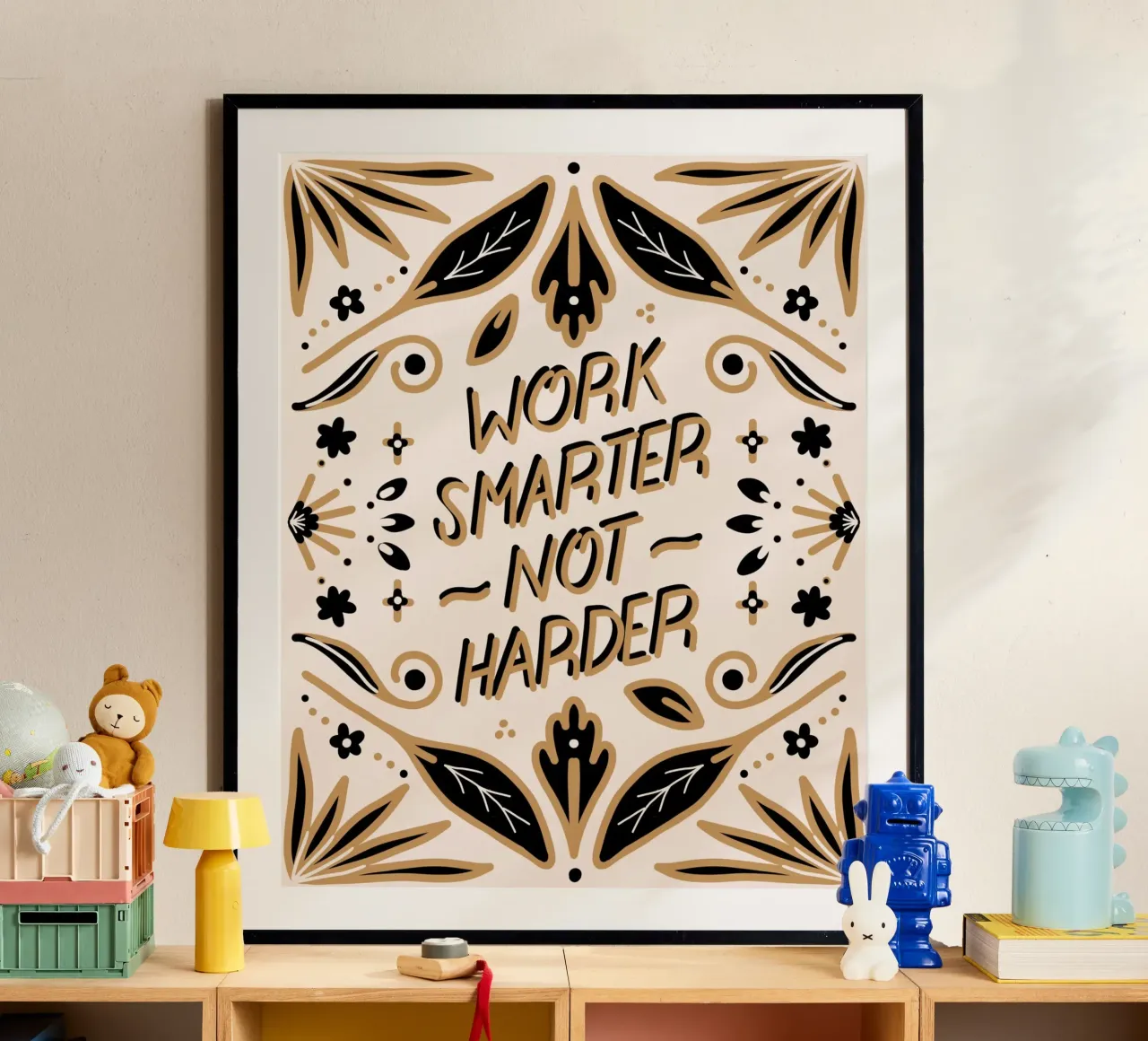 Work Smarter Not Harder carta hahnemühle da anisillustration