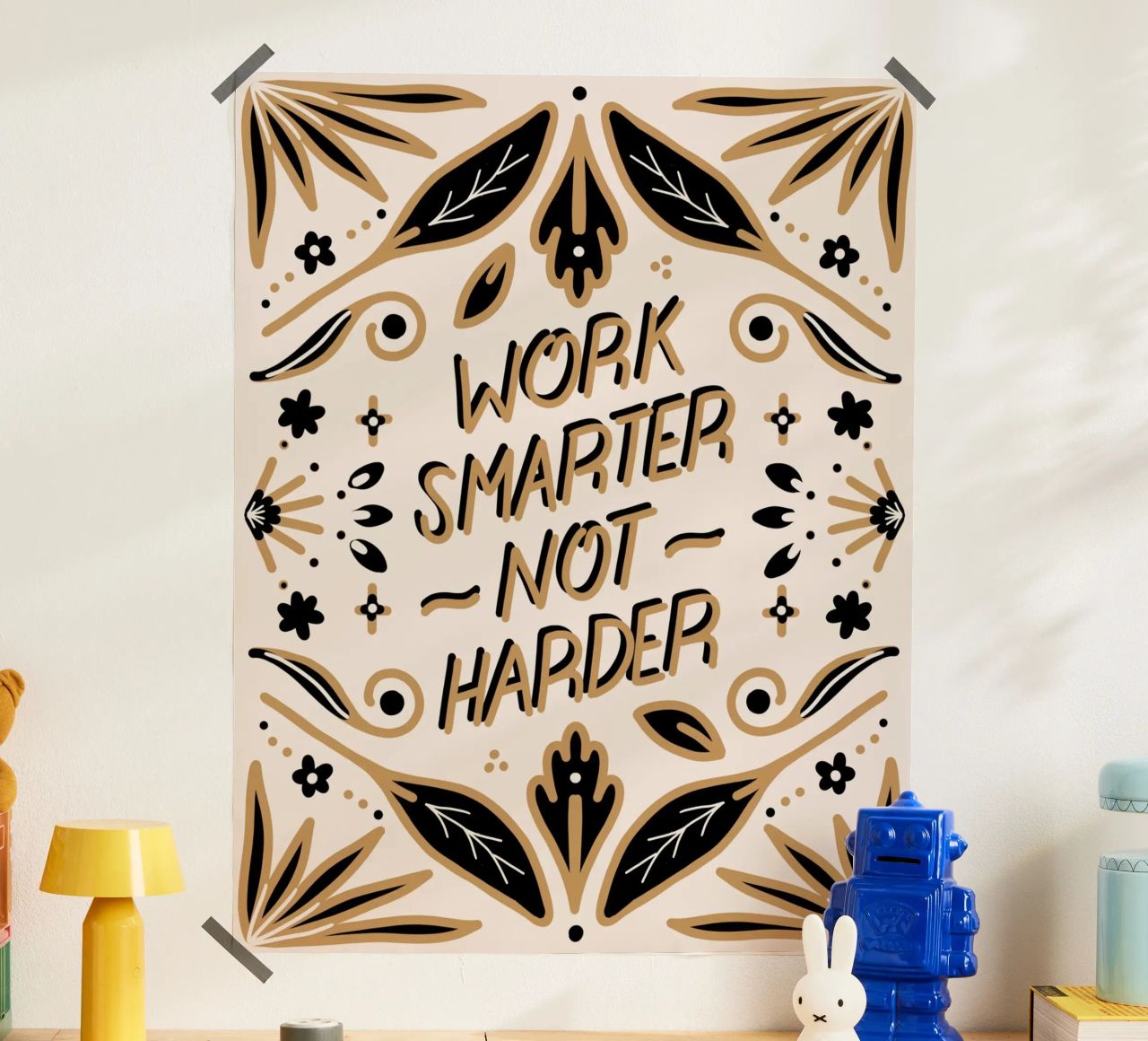 Work Smarter Not Harder Poster von anisillustration