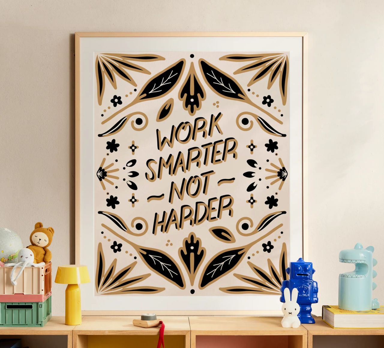 Work Smarter Not Harder Poster von anisillustration