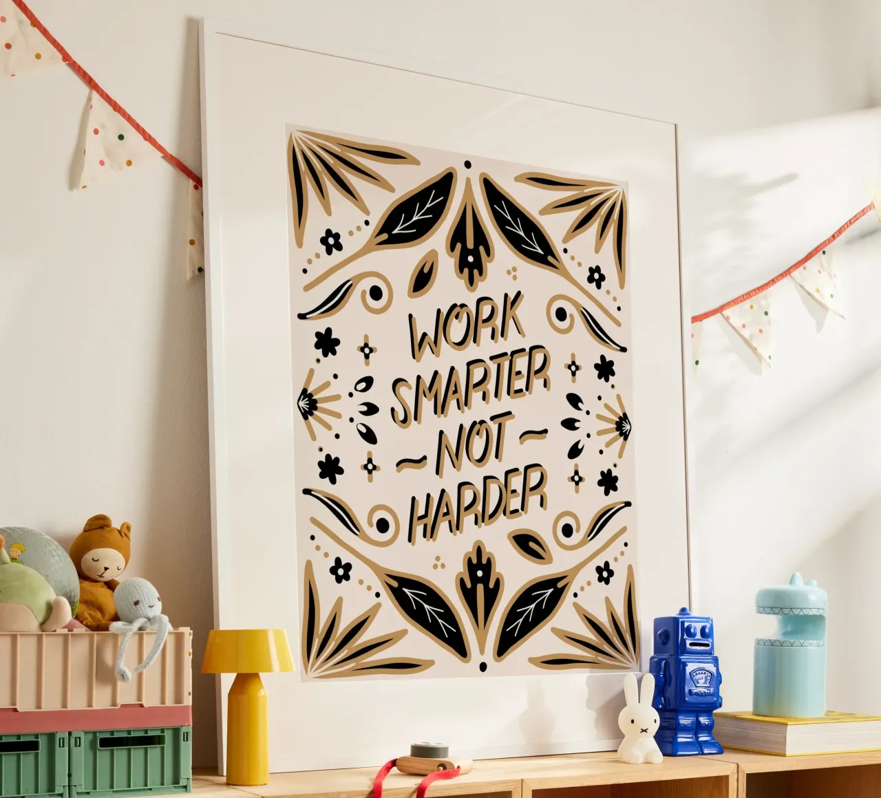 Work Smarter Not Harder carta hahnemühle da anisillustration