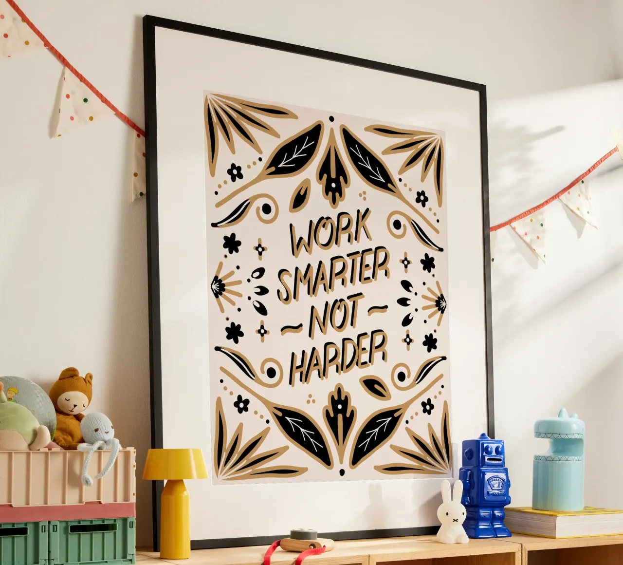 Work Smarter Not Harder carta hahnemühle da anisillustration