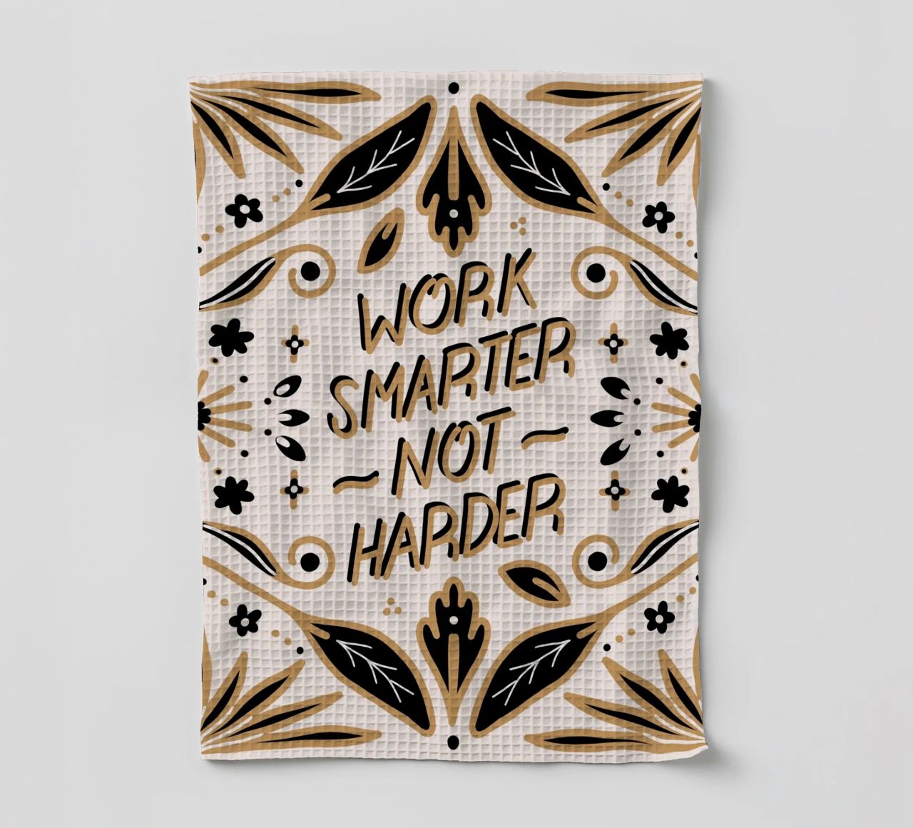 Work Smarter Not Harder canovaccio da cucina da anisillustration