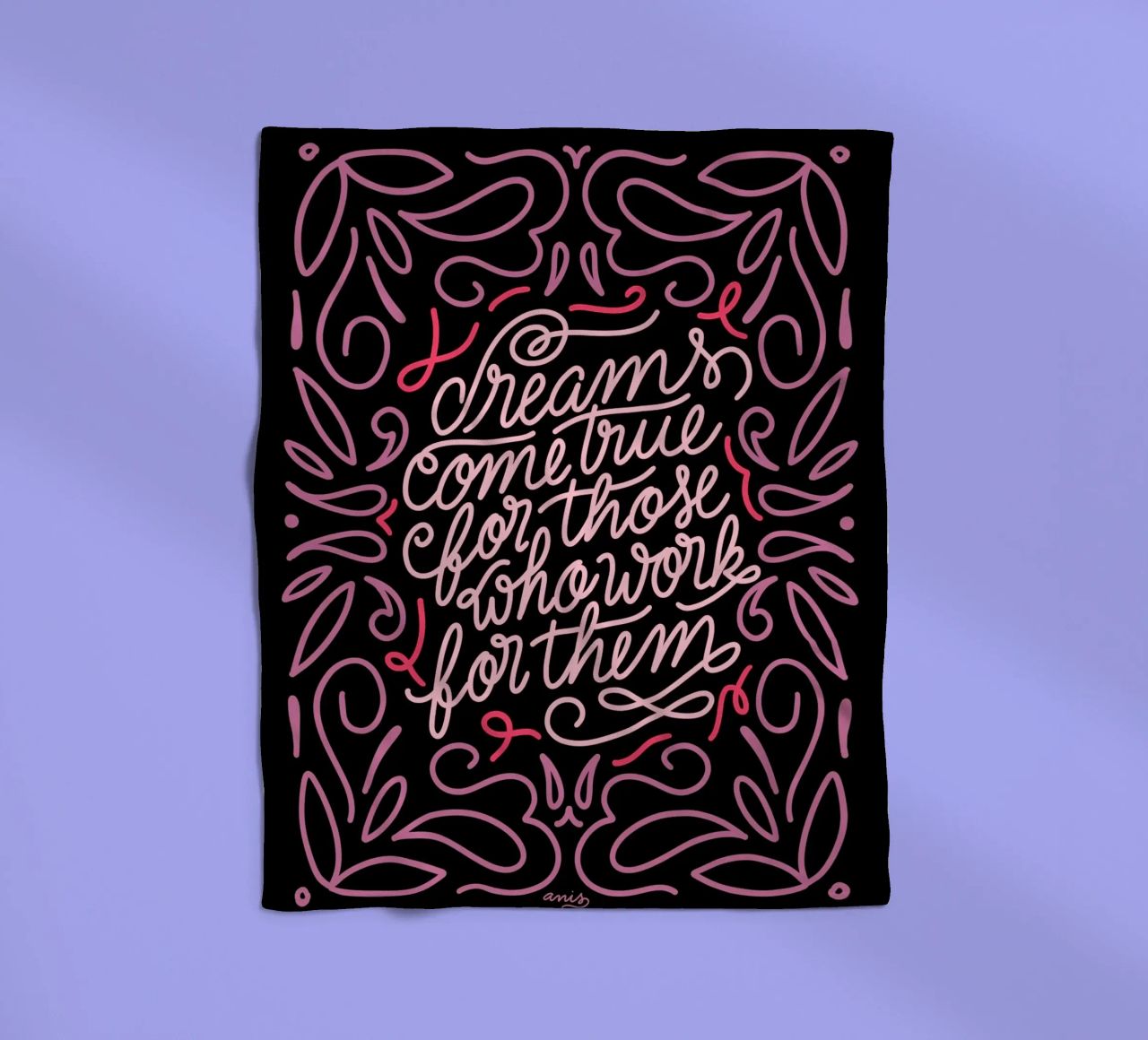 Dreams Come True coperta in pile da anisillustration
