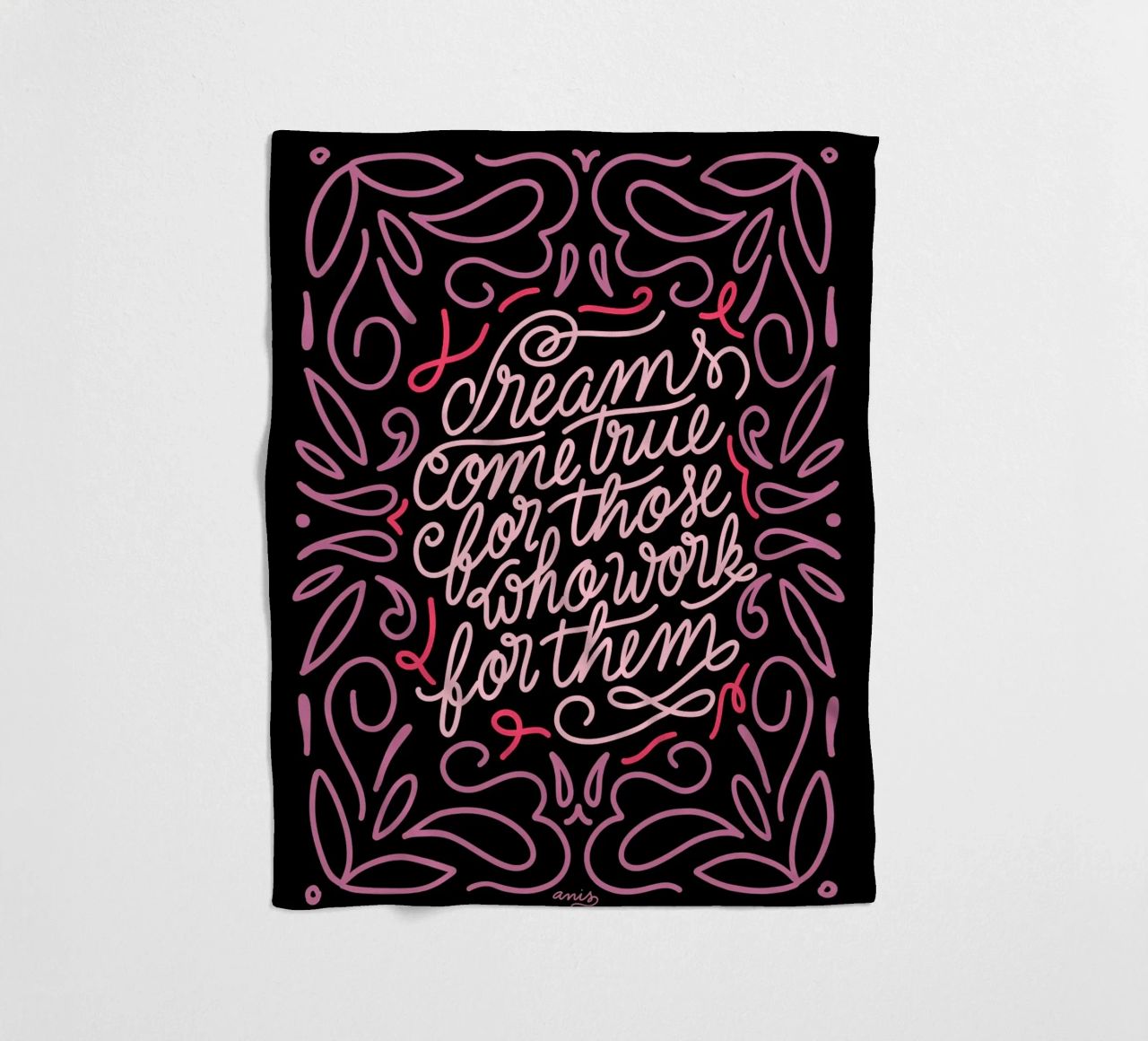 Dreams Come True coperta in pile da anisillustration