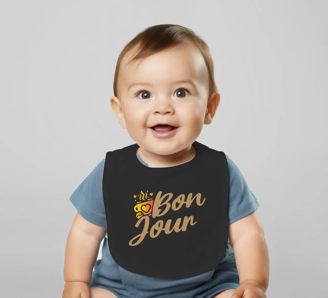 Hello baby bib by Gunawan Rb