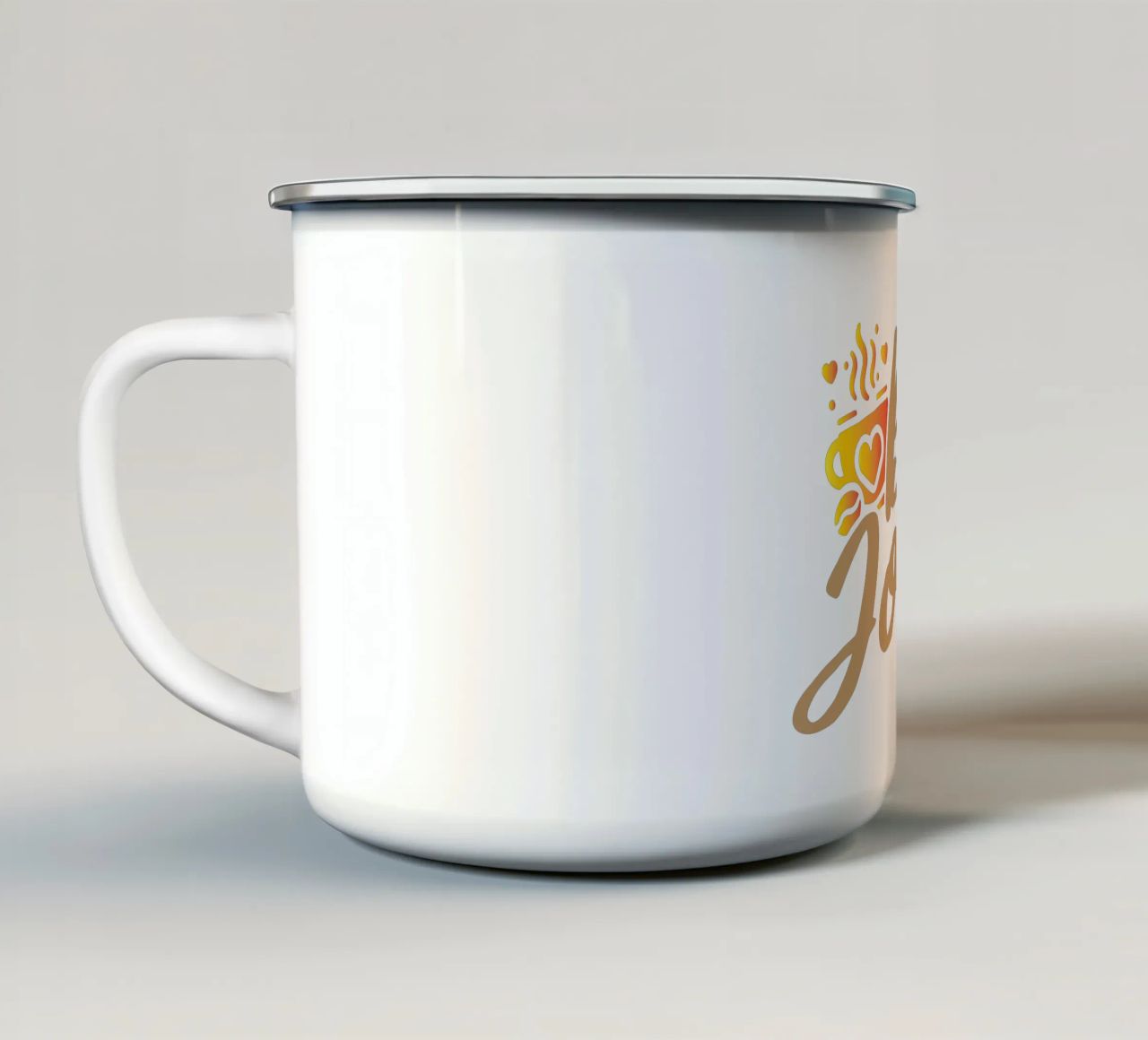 Ciao tazza in smalto da Gunawan Rb