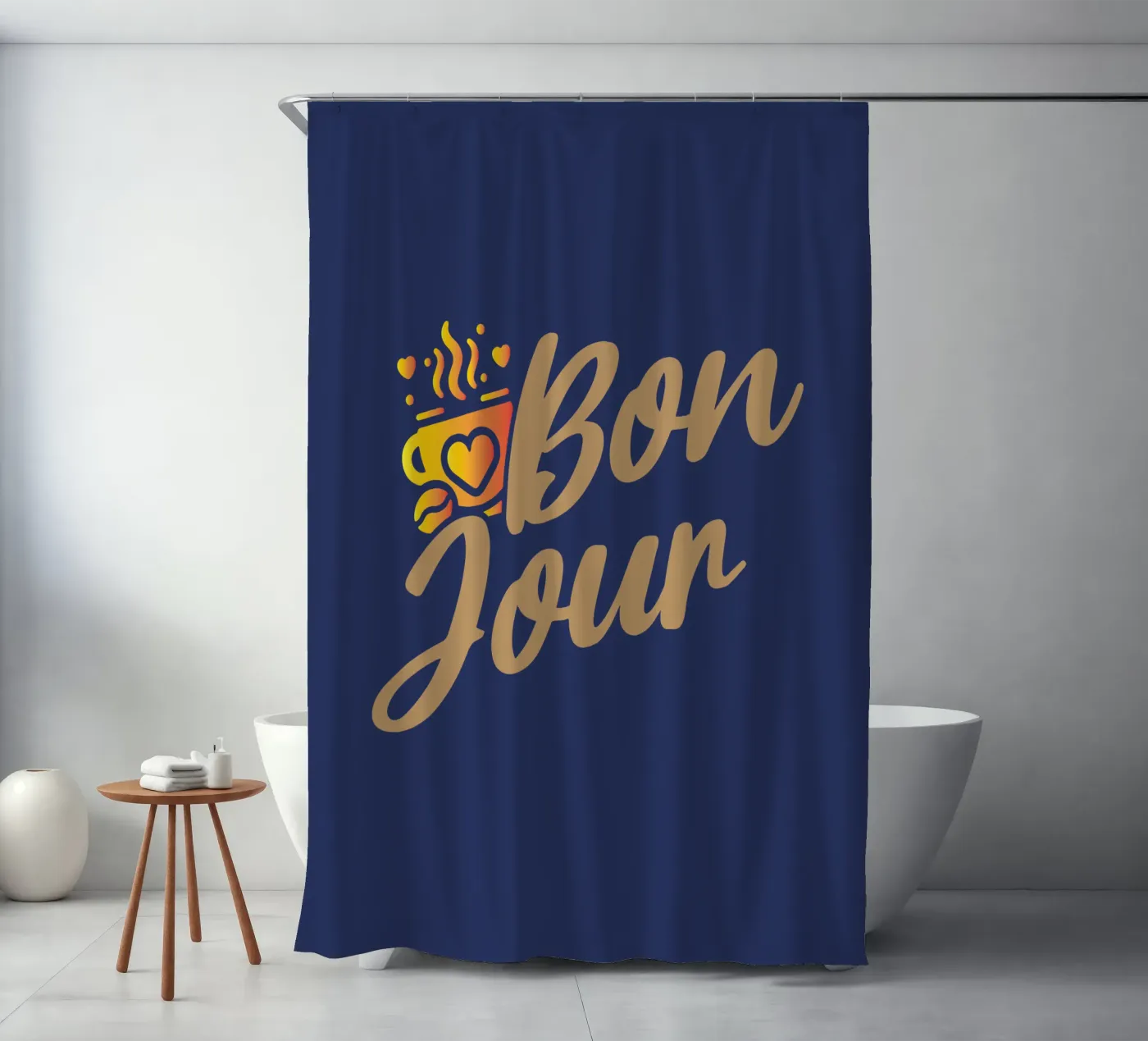 Hello shower curtain by Gunawan Rb
