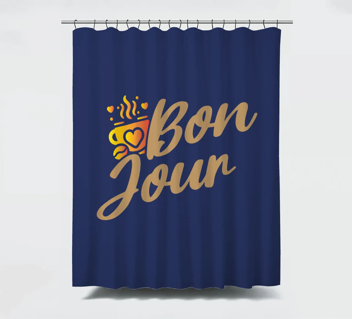 Hello shower curtain by Gunawan Rb